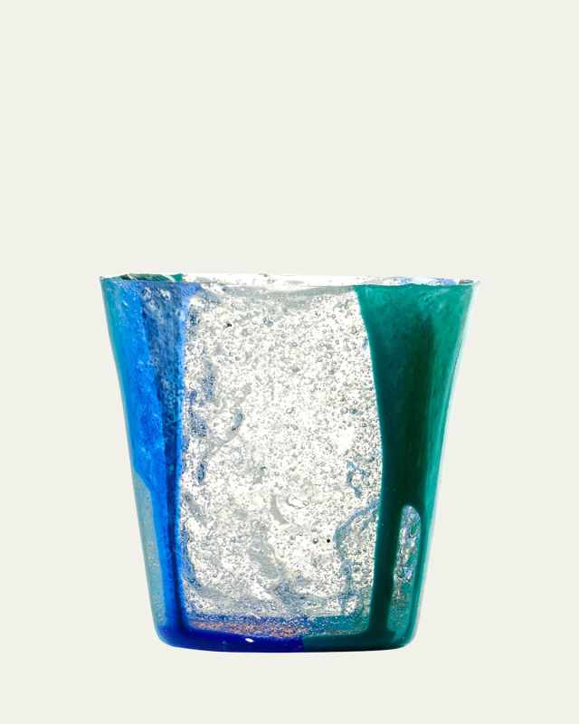 Murano Blue Silicone Drinking Glass